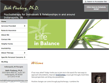 Tablet Screenshot of finebergpsychotherapy.com